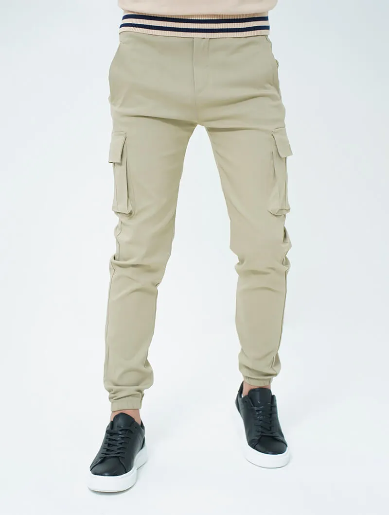 Pantalon cargo uni